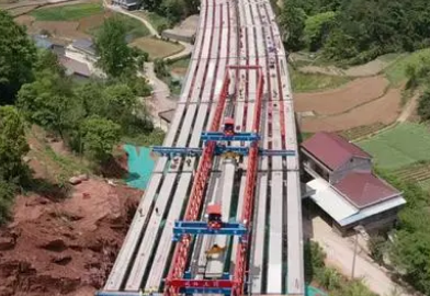 液壓千斤頂在爐慈高速首座橋梁架設中的應用